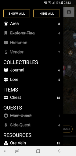 MapGenie: Outriders Map Screen 2