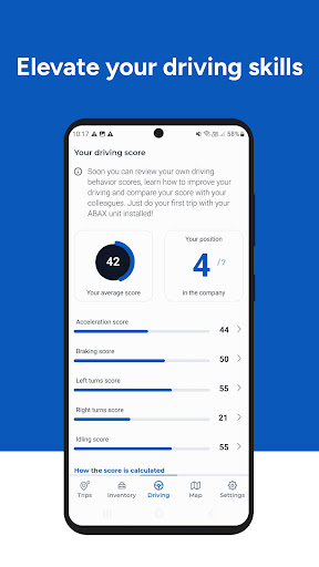 ABAX Driver Screen 3