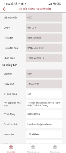 HRM Vicem Hải Phòng Screen 2