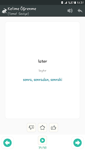 İngilizce Kelime Ezber Screen 2