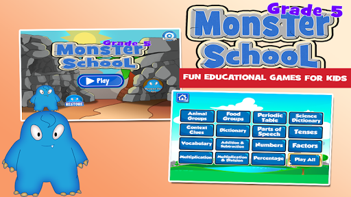 Monster School 5th Grade Games