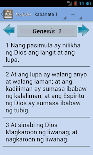 Holy Bible in Filipino Screenshot