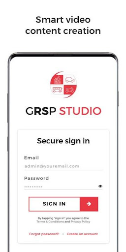 Android application GRSP STUDIO screenshort
