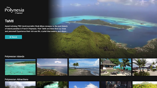 Android application The Polynesia Channel screenshort