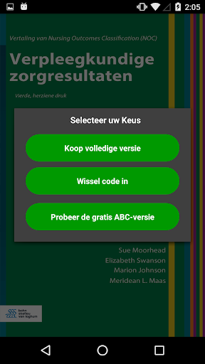 Verpleegk. zorgresultaten(NOC) Screen 2