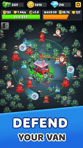 Zombie Van: Idle Tower Defense  screenshots 1