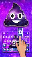 screenshot of Galaxy Poop Keyboard Theme