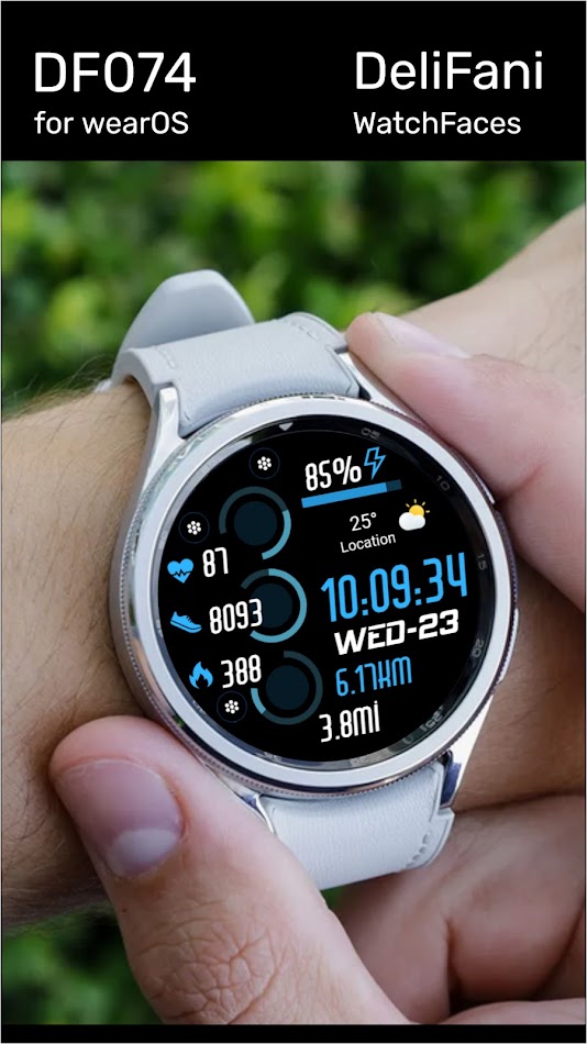 #3. DF074 (Android) 由: DeliFani WatchFaces