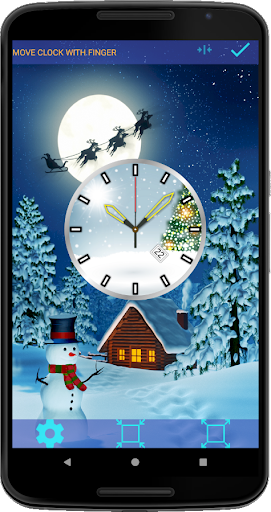 Christmas Clock Live Wallpaper Screen 3