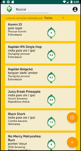 Android application Find My Beer screenshort