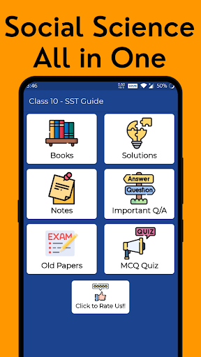 Android application 10th Social Science Solution screenshort