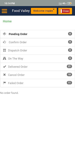 Android application Platter Partner screenshort