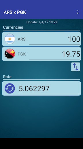 Android application AR Peso x Papua N. Guinea Kina screenshort