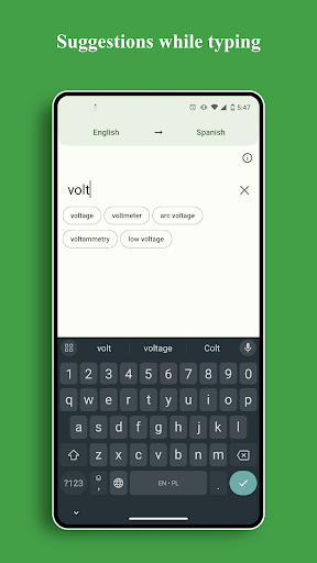 Android application Elingo - Electric Translator screenshort