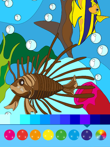 Android application Underwater World Coloring Book screenshort