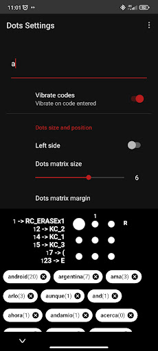 9 dots keyboard wear ALPHA Screen 2