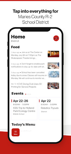 Android application Maries R-2 School District screenshort