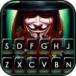 Cover Image of Herunterladen Anonymes Mann-Lächeln-Tastatur-Thema  APK