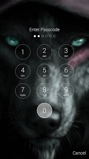 Wolf Lock Screen Screen 2