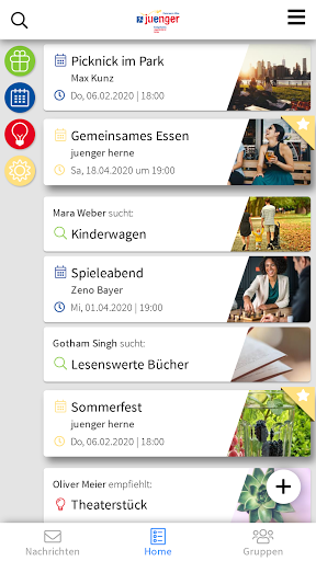 Android application juenger herne screenshort