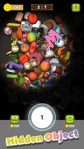 Match 3D Objects in the Dark Screen 2