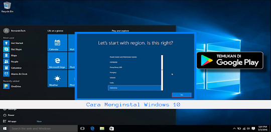 Cara Menginstal Windows 10
