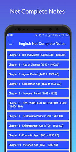 English Net Complete Notes Screen 2