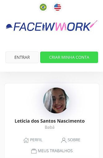 Seu emprego está no FACEWWORK Screen 3