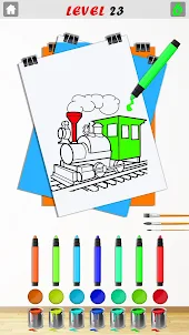 Choo Cho Train Color ASMR Page