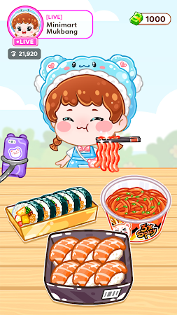 Game screenshot ASMR Girl: Livestream Mukbang apk download