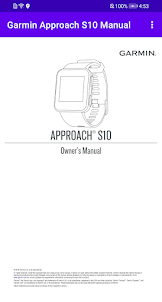 Garmin Approach S10 Manual