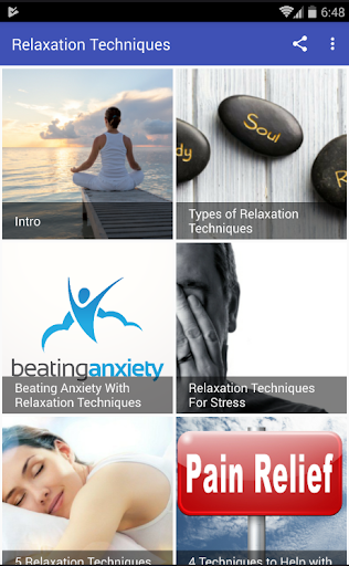 Android application Relaxation Techniques screenshort