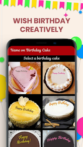 Name On Birthday Cake & Photo Screen 2