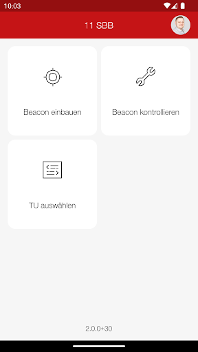 Beacon Service App Screen 3