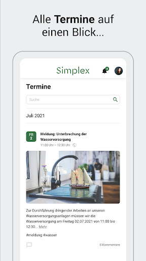 Simplex-App Screen 3