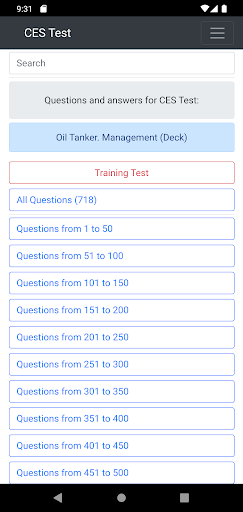 Android application Oil Tanker. Management Deck screenshort