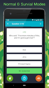Fan Quiz for Rick and Morty