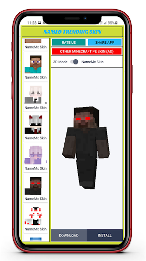 Named Skin for Minecraft PE