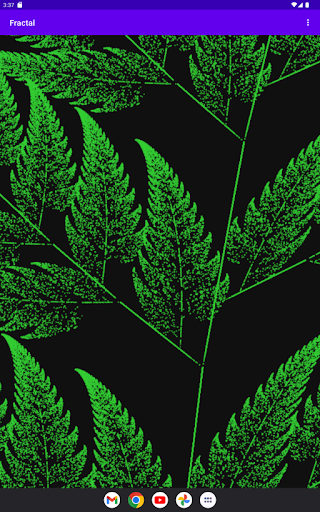Android application Fractal screenshort