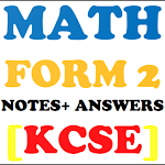 Cover Image of Download Form 2 Math Notes + Answers  APK