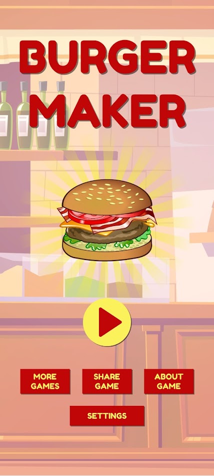 #1. Burger Maker - Food Game (Android) โดย: NP Apps & Games