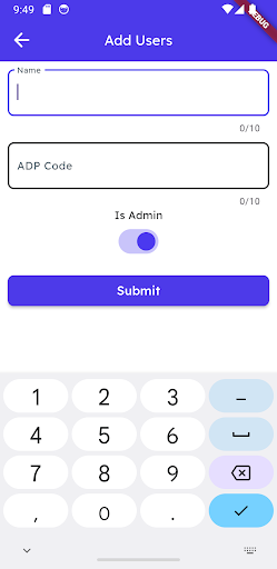 Android application DriverDailyReport screenshort
