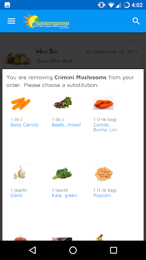 Prudent Produce Screen 3