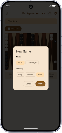 Backgammon screenshot