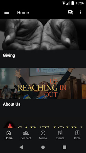 Android application St. John Baptist Church screenshort