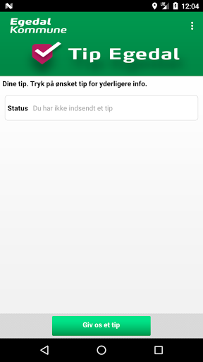 Android application Tip Egedal screenshort
