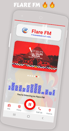 Android application Flare Fm screenshort