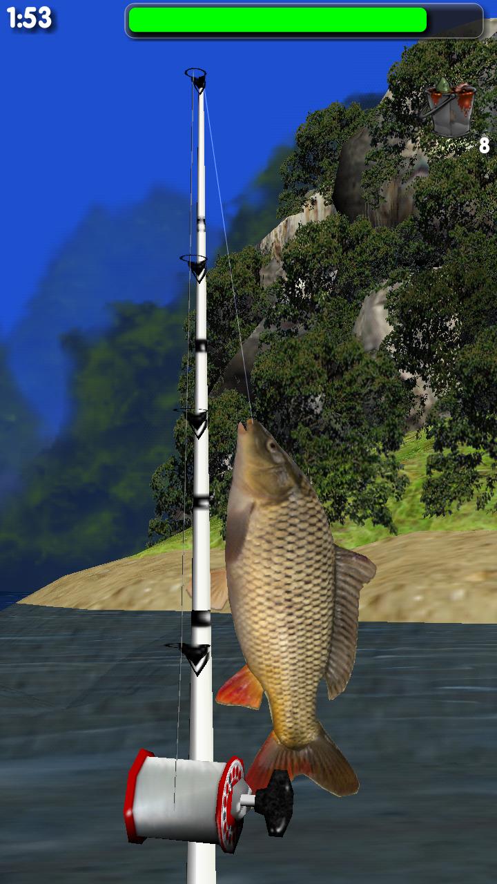 Android application Big River Fishing 3D screenshort