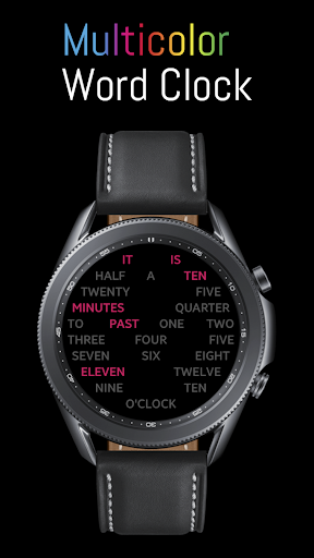 Multicolor Word Clock Round