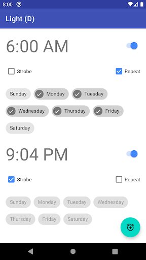 Light Alarm Screen 2